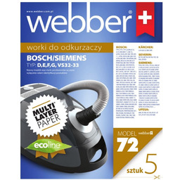 Worki do odkurzacza WEBBER (72) Electrolux/Siemens VS32, 5