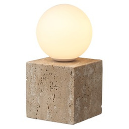 Travertino - lampa stołowa 15 cm kulisty minimalistyczny