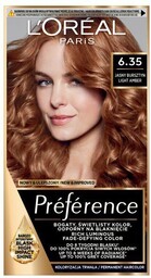 LOREAL Preference Farba do włosów 6.35 Jasny Bursztyn