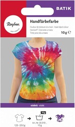 Rayher 35019314 Batik farba do rąk, fioletowy, torebka