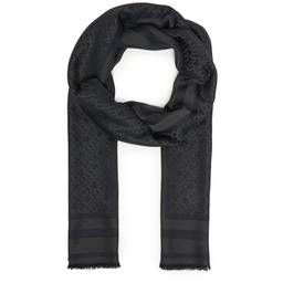 Szal Tommy Hilfiger Th Monogram Scarf AW0AW18273 Czarny