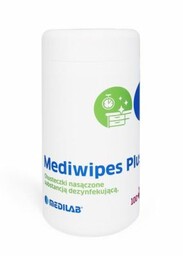 MEDIWIPES PLUS-100szt. tuba Medilab Chusteczki do szybkiej dezynfekcji