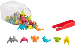 Sortowanie - potwory (36 elementów) + KOLOROWANKA