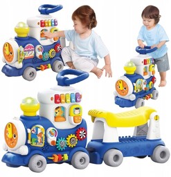 Dumel Discovery Jeździk Pociąg 4W1 Interaktywny Chodzik Pchacz
