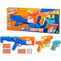 Nerf N Series Gear Up Pack, 3 wyrzutnie,