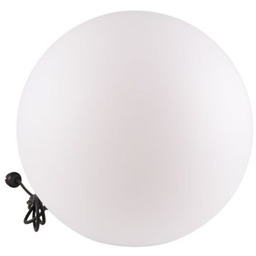 Lampa ogrodowa ARGENTO 50 biała kula E27