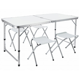 Edinos Biały składany zestaw mebli campingowych C9-R79