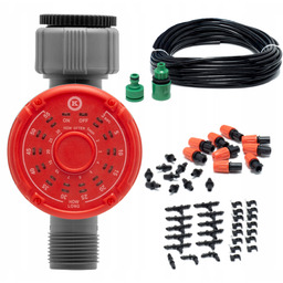 Zestaw do nawadniania 15m z Cyfrowym zegarem ogród