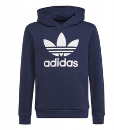 Bluza Dziecięca Adidas Kangurka Bawełna Z Kapturem Rozmiar