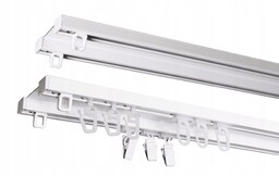 Karnisz szyna sufitowa aluminiowa dwutorowa 180cm