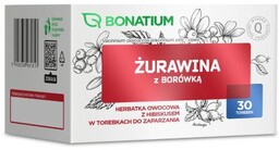 Bonatium Żurawina z borówką Herbatka owocowa, 30 sasz.