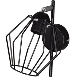 Lumes Czarny industrialny kinkiet druciany - 13X S573