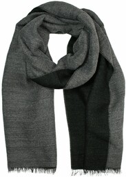 Szalik Szeroki, Szaro-Czarny Dwustronny, Jesienno-Zimowy, Męski -V. FRAAS