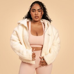 BeastPink Damska kurtka z kapturem Bliss Ivory