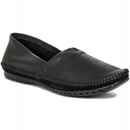 ESPADRYLE PÓŁBUTY MACIEJKA 01930-71 CZARNE SKÓRA R.38