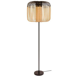 Lampa Podłogowe Forestier, Bamboo Light, czarny, salon, bambus,
