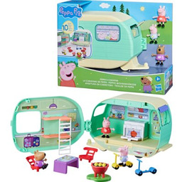 HASBRO Zestaw figurek Świnka Peppa Przyczepa kempingowa Peppy