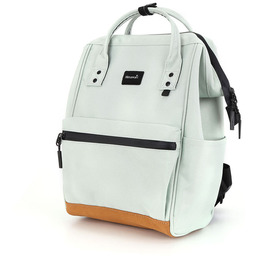 Pojemny plecak damski w miętowym kolorze zamykany suwakiem