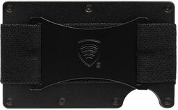 Aluminiowe etui z gumką na karty zbliżeniowe RFID