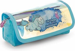 Piórnik etui jednorożec Aquario 19x9x9cm niebieski - ze