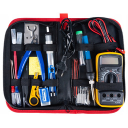 XXL Zestaw Narzędzi Elektrycznych Lutownica Multimetr Cążki