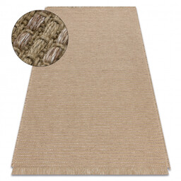 Dywan JUTE 3652 ciemny beż jednolity - jutowy,