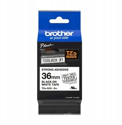 Brother TZES261 TZE-S261 36mm biała 8m mocny klej