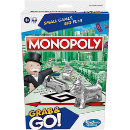Hasbro Gaming Monopoly Grab and Go, przenośna strategiczna