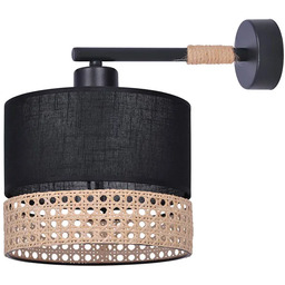 Lumes Nowoczesny kinkiet z abażurem boho - S910-Egrof