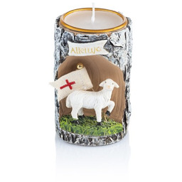 Świecznik baranek wielkanocny 13 cm