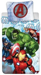 Pościel bawełniana Avengers Heroes, 140 x 200 cm,