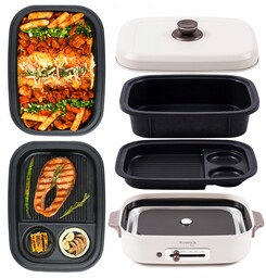 Grill Elektryczny Multigrill Stołowy Domowy Ogrodowy Kuvings Płyty