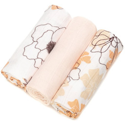 T-TOMI BIO Bamboo Diapers pieluchy wielorazowe Flowers 70x70