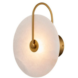 Origen - kinkiet 28 cm okrągły marmur minimalistyczny