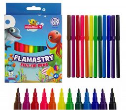 Flamastry 12 kolorów Mini Mini Astra 0573 5977-FL-MINI