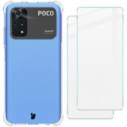 Bizon Etui + 2x szkło Case Clear Pack