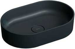 Omnires Ovo M+ umywalka nablatowa black lava 55x36