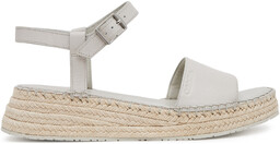 Espadryle Calvin Klein Wedge Rope Sandal Lth HW0HW02546