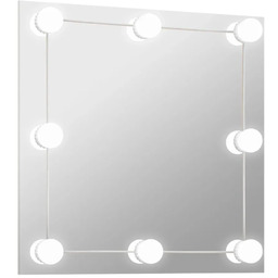 Elior Kwadratowe ścienne lustro z oświetleniem LED 60x60