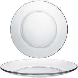 Talerz płytki Lys transparentny 235x20mm zestaw 6 szt