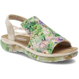 Rieker Sandały damskie, cholewka ze skóry ekologicznej