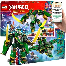 LEGO NINJAGO Odrzutowy Mech Lloyda z mieczami, kokpitem
