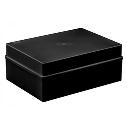 Puszka natynkowa hermetyczna 300x220x120mm IP65 czarna bez dławików