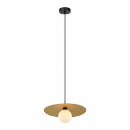 Italux Wisząca lampa nowoczesna Malor do jadalni złota