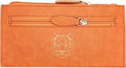 Piórnik ze skóry ekologicznej z podwójnym zamkiem elegancki