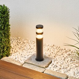 Lampa ogrodowa stojąca LANEA Lindby, czarny, stal szlachetna,