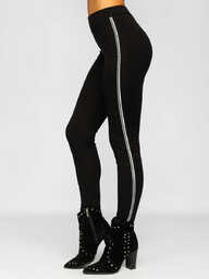 Czarne legginsy damskie Denley W6911