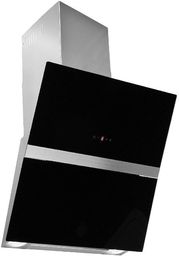 Okap kuchenny Pyramis ALBAGIA 90 czarne szkło/inox 065101701
