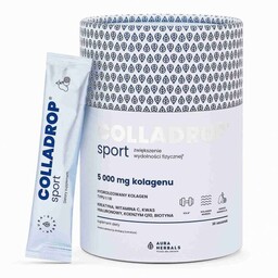 Colladrop Sport, Kolagen Morski 5000 mg, Aura Herbals,
