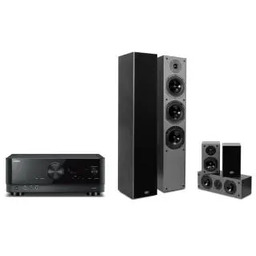 Yamaha MusicCast RX-V4A Czarny, Prism Audio Falcon HT500